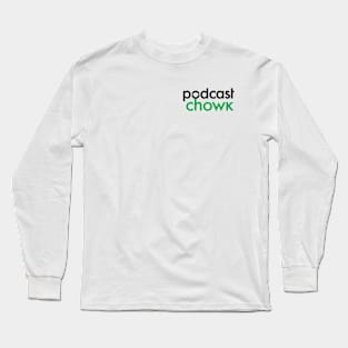 Podcast Chowk Text Logo Small Long Sleeve T-Shirt